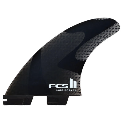 FCS II Yago Dora Performance Glass Tri Fin Set - Smoke - Buy online today at Down the Line Surf. International shipping available.