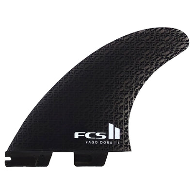 FCS II Yago Dora Performance Glass Tri Fin Set - Smoke - Buy online today at Down the Line Surf. International shipping available.