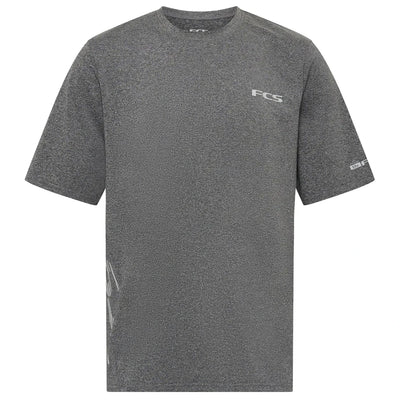 FCS Men's Short Sleeve UV Surf Tee - Heather Grey - Buy online today at Down the Line Surf. International shipping available.