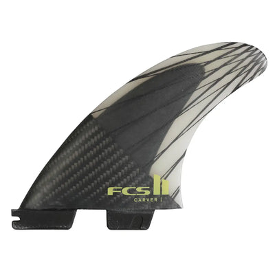 FCS II Carver PC Carbon Tri Fin Set - Medium - Eucalyptus - Buy online today at Down the Line Surf. International shipping available.