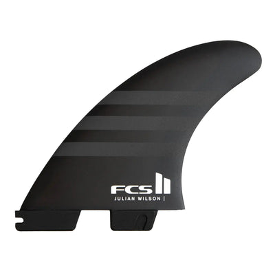 FCS II Julian Wilson PC Tri Fin Set - Medium - Black/Black - Buy online today at Down the Line Surf. International shipping available.
