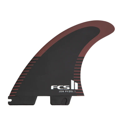 FCS II Pyzel PC Tri Fin Set - Medium - Black/Shiraz - Buy online today at Down the Line Surf. International shipping available.