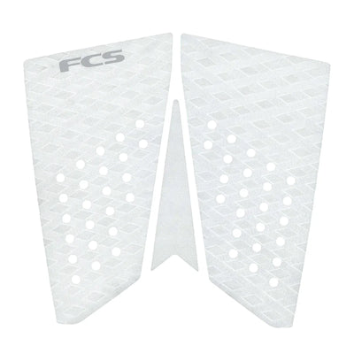 FCS T-3 Fish Eco Deck Pad - White / Cool Grey - Buy online today at Down the Line Surf. International shipping available.