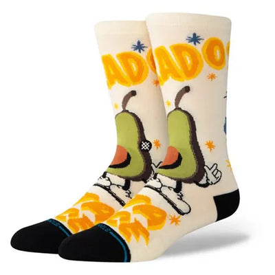 Stance Socks Food Stand Crew Socks - Canvas - Buy online today at Down the Line Surf. International shipping available.