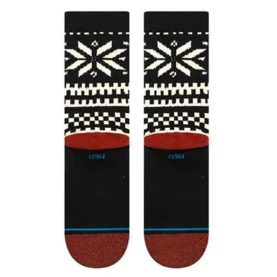 Stance Socks Flake Crew Socks - Black - Buy online today at Down the Line Surf. International shipping available.