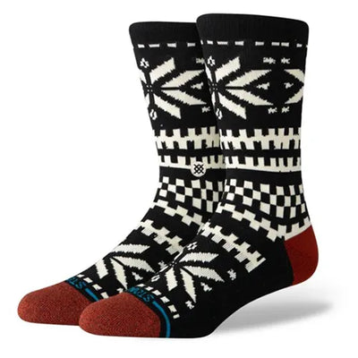 Stance Socks Flake Crew Socks - Black - Buy online today at Down the Line Surf. International shipping available.