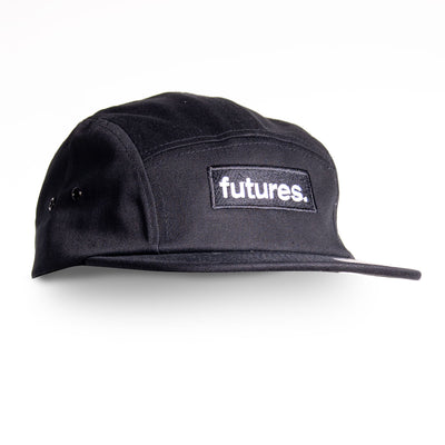 Futures 5-Panel Classic Cap - Black - Buy online today at Down the Line Surf. International shipping available.