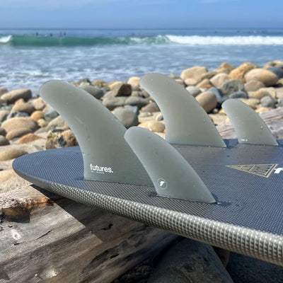 Futures Fins T2 Twinzer 9 degrees Fibreglass Fin Set - Smoke - Buy online today at Down the Line Surf. International shipping available.