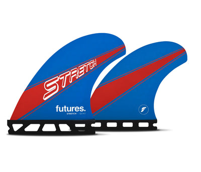 Futures Fins Stretch Quad Set Honeycomb - Blue/Red - Buy online today at Down the Line Surf. International shipping available.