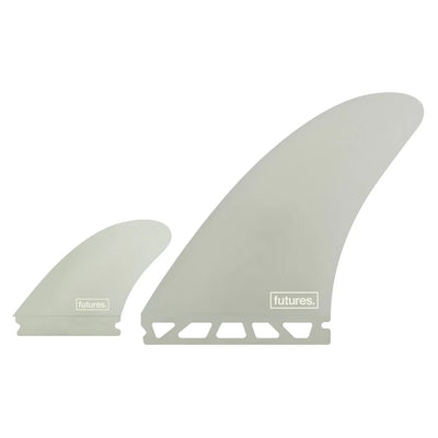 Futures Fins Al Knost Twinzer Fibreglass Fin Set - Clear - Buy online today at Down the Line Surf. International shipping available.