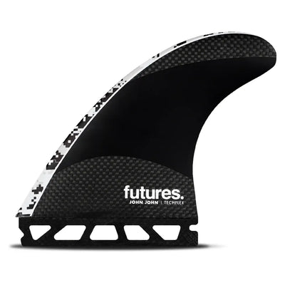 John John Techflex Thruster Fins - White - Pro M/L - Buy online today at Down the Line Surf. International shipping available.