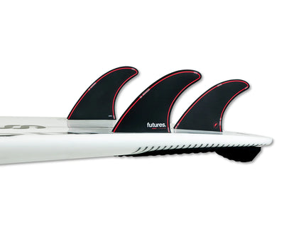Futures Fins Jordy Large Honeycomb Thruster - Black / Red - Buy online today at Down the Line Surf. International shipping available.