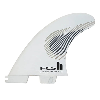 FCS II Gabriel Medina Signature Tri Fin Set - Black/White