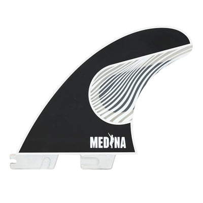 FCS II Gabriel Medina Signature Tri Fin Set - Black/White