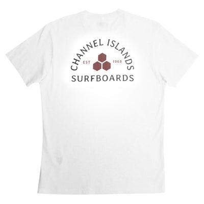 Channel Islands Quality Goods Tee - White - Buy online today at Down the Line Surf. International shipping available.