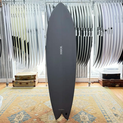 Vouch Mid Vish Surfboard - 6'6" - Charcoal - Buy online today at Down the Line Surf. International shipping available.