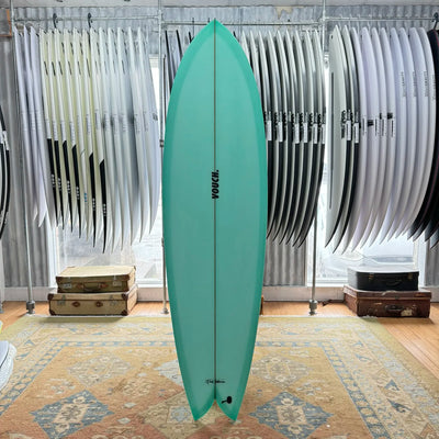 Vouch Mid Vish Surfboard - 6'6" - Mint Green - Buy online today at Down the Line Surf. International shipping available.