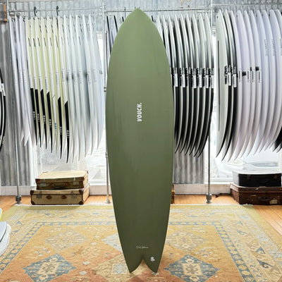 Vouch Mid Vish Surfboard - 6'8" - Mist Green - Buy online today at Down the Line Surf. International shipping available.