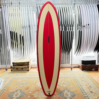 Vouch Fat Arse Wombat Surfboard - 6'8" - Red/Cream - Buy online today at Down the Line Surf. International shipping available.