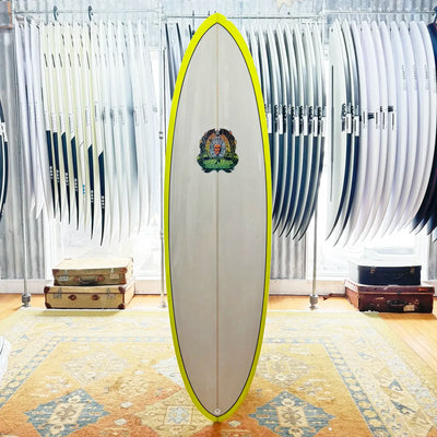 Wayne Lynch Evo Surfboard - 6'6" - Grey/Yellow Gloss/Polish - Buy online today at Down the Line Surf. International shipping available.