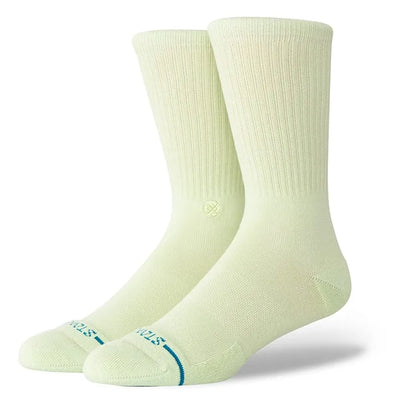 Stance Socks Icon Crew Socks - Greensand - Buy online today at Down the Line Surf. International shipping available.