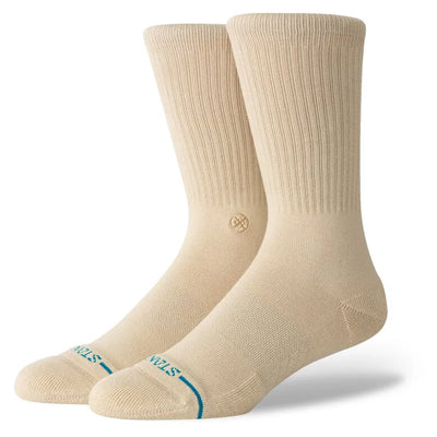 Stance Socks Icon Crew - Sand - Buy online today at Down the Line Surf. International shipping available.