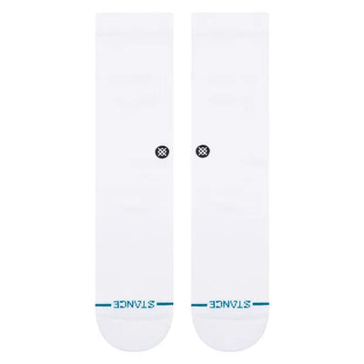 Stance Socks Icon Crew - White/Black - Buy online today at Down the Line Surf. International shipping available.