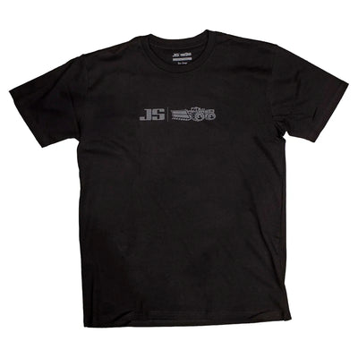 JS Corp Tee - Black/Off Black - Buy online today at Down the Line Surf. International shipping available.