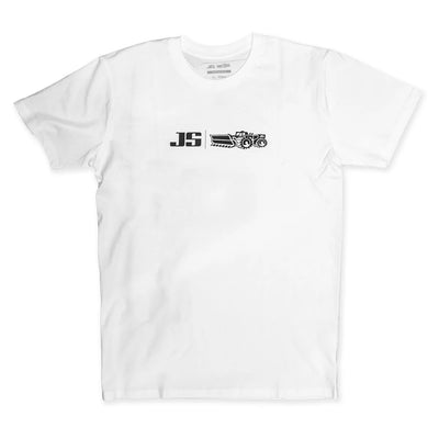 JS Corp Tee - White - Buy online today at Down the Line Surf. International shipping available.