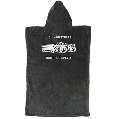 JS X Slowtide Hooded Poncho - Black - Buy online today at Down the Line Surf. International shipping available.