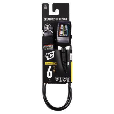 Creatures of Leisure Reliance 2.0 Hardwear Standard Duty Surfboard Leash - 6ft - Buy online today at Down the Line Surf. International shipping available.