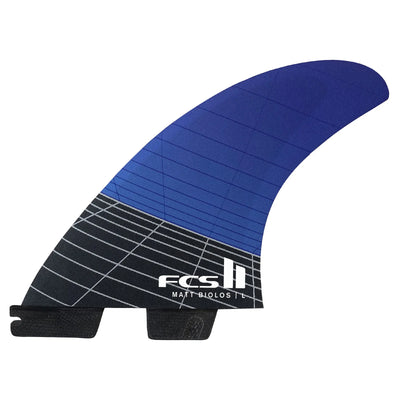 FCS II MB PC Carbon Tri Quad Fin Set - Large - Blue - Buy online today at Down the Line Surf. International shipping available.