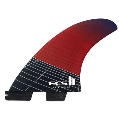 FCS II MB PC Carbon Tri-Quad Fin Set - Medium - Red - Buy online today at Down the Line Surf. International shipping available.