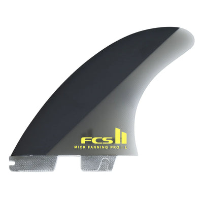 FCS II Mick Fanning PG Pro Tri Fin Set - Black/Acid - Buy online today at Down the Line Surf. International shipping available.