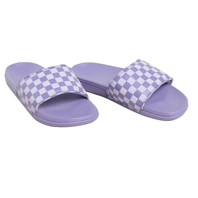 Vans Women's MTE La Costa Slide - On Checkerboard/Purple Haze - Buy online today at Down the Line Surf. International shipping available.