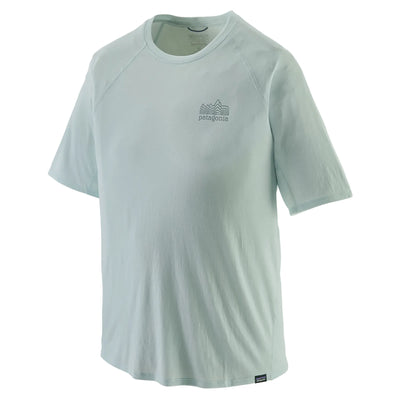 Patagonia Men's Capilene Cool Trail Graphic Shirt - Strata Stencil/Wispy Green - Buy online today at Down the Line Surf. International shipping available.