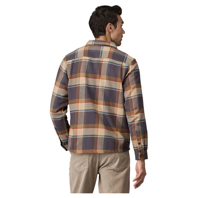 Patagonia Men's Fjord Flannel Shirt - Sunrise Ridge/Forge Grey - Buy online today at Down the Line Surf. International shipping available.