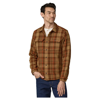 Patagonia Men's Fjord Loft Shirt - Forest/Nest Brown - Buy online today at Down the Line Surf. International shipping available.