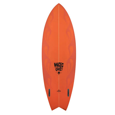 Magic Carpet Dark Water Dagger Surfboard - Burnt Orange/Flame - Buy online today at Down the Line Surf. International shipping available.