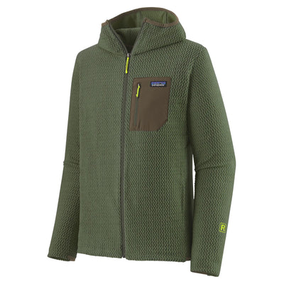 Patagonia Men's R1 Air Full-Zip Hoody - Torrey Pine Green - Buy online today at Down the Line Surf. International shipping available.