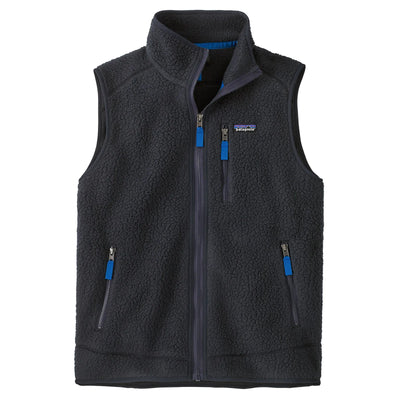 Patagonia Men's Retro Pile Fleece Vest - Pitch Blue w/Endless Blue - Buy online today at Down the Line Surf. International shipping available.