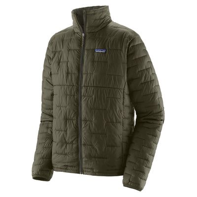 Patagonia Men's Micro Puff Jacket - Pine Needle Green - Buy online today at Down the Line Surf. International shipping available.