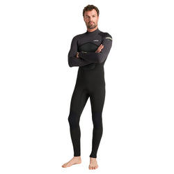 C-Skins NuWave Legend 4/3mm Back Zip Wetsuit - Black/Meteor/Yellow - 2025 - Buy online today at Down the Line Surf. International shipping available.