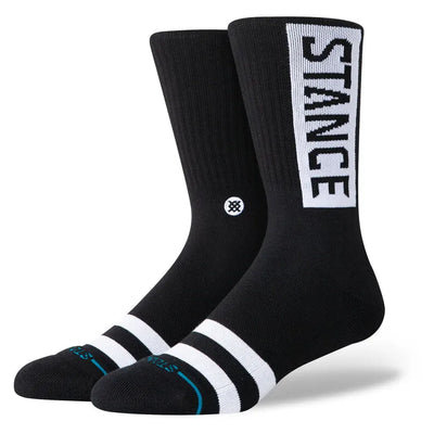 Stance Socks OG Crew - Black - Buy online today at Down the Line Surf. International shipping available.