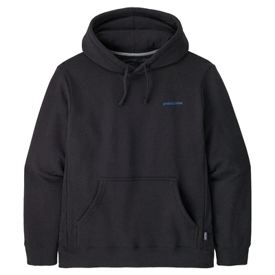 Patagonia Boardshort Logo Uprisal Hoody - Ink Black - Buy online today at Down the Line Surf. International shipping available.