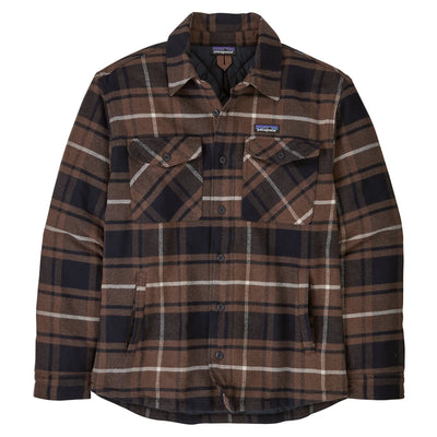 Patagonia Men's Lightweight Insulated Fjord Flannel Shirt - Outdoor/Molasses Brown - Buy online today at Down the Line Surf. International shipping available.