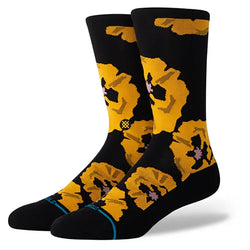 Stance Socks Poppyland Crew Socks - Black - Buy online today at Down the Line Surf. International shipping available.