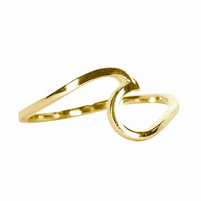 Pura Vida Wave Ring - Gold - Buy online today at Down the Line Surf. International shipping available.