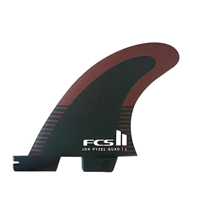 FCS II Pyzel PC Aircore Quad Rears Fin Set - Large - Black/Shiraz - Buy online today at Down the Line Surf. International shipping available.