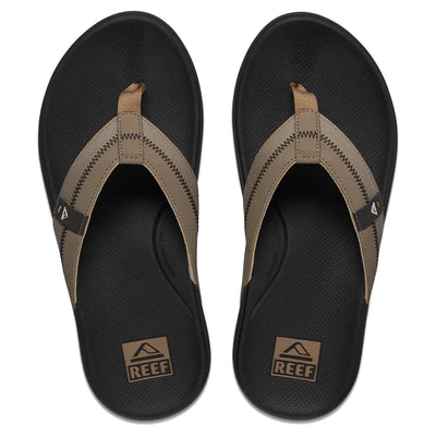 Reef Men's Cushion Phantom II Sandals - Fossil/Raven - Buy online today at Down the Line Surf. International shipping available.